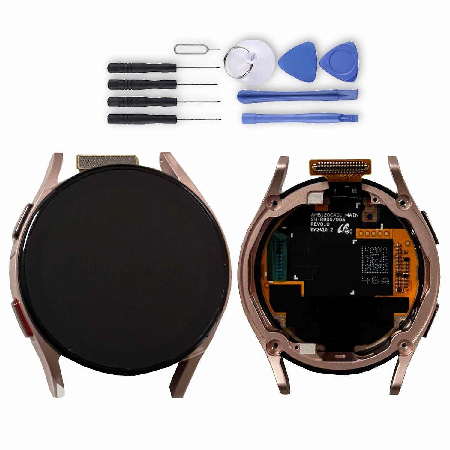 Samsung LCD Screen with Frame for Galaxy Watch FE 40mm GH97-30050D Spare Part Rose Gold