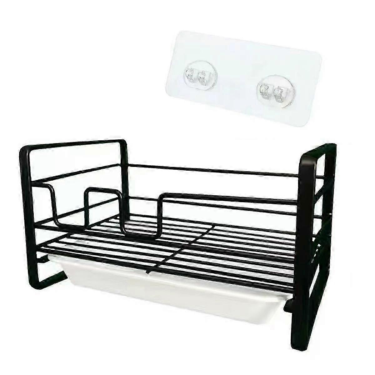 Sponge Holder Caddy with Drainer Tray for Kitchen Sink Organization