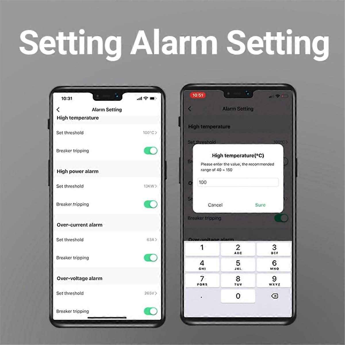 TUYA 63A 1P+N Zigbee Smart Circuit Breaker with Metering Smart Home Wireless Remote Control Smart L