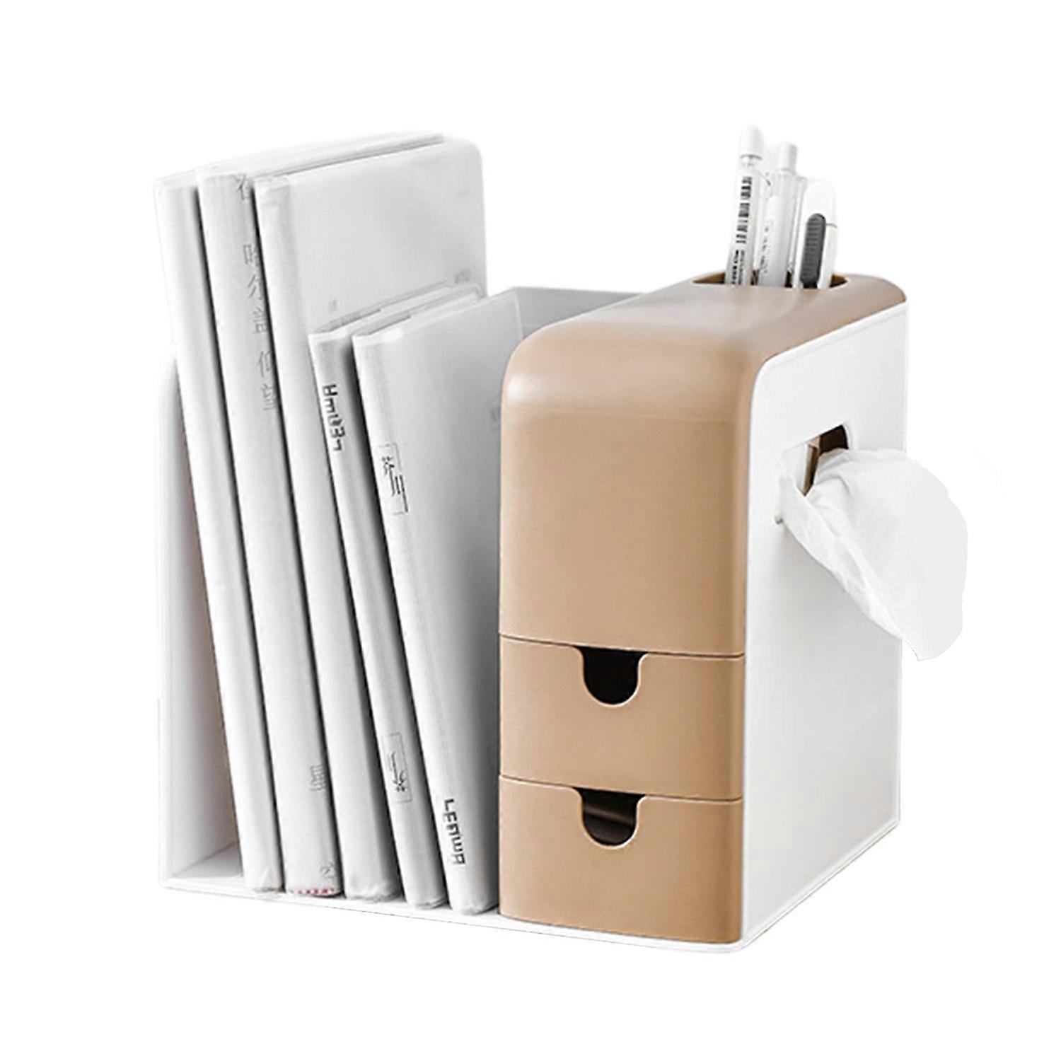Desk Organizer Keep Tidy Multi-layer Partition Staying Orderly Private Drawer Desktop Book File