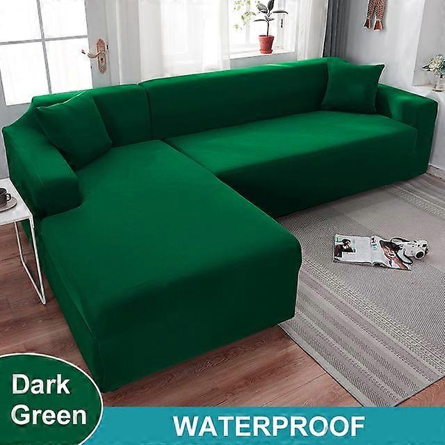 Waterproof Sofa Cover 1/2/3/4 Seater Sofa Cover for Living Room Elastic Solid L Shaped Corner Sofa Cover for Sofa Couch Armchair
