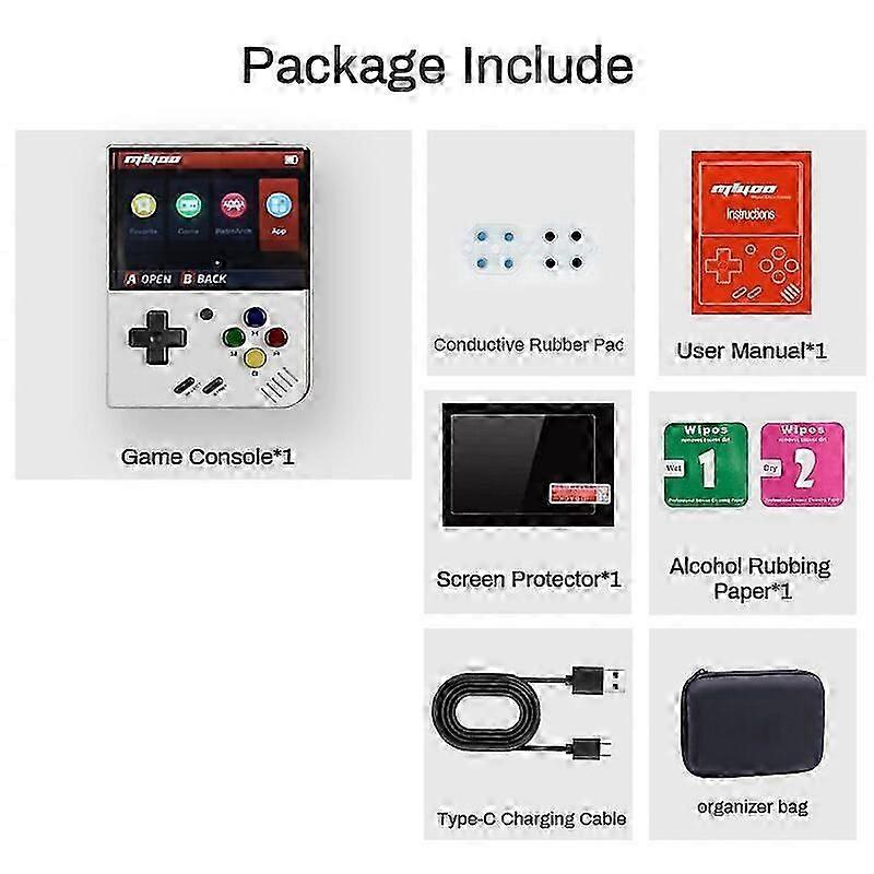 Mini + Plus Portable Retro Game Console 3.5 Oca Ips Hd Screen Wifi Handheld Game Console Open Source Linux System Onionos