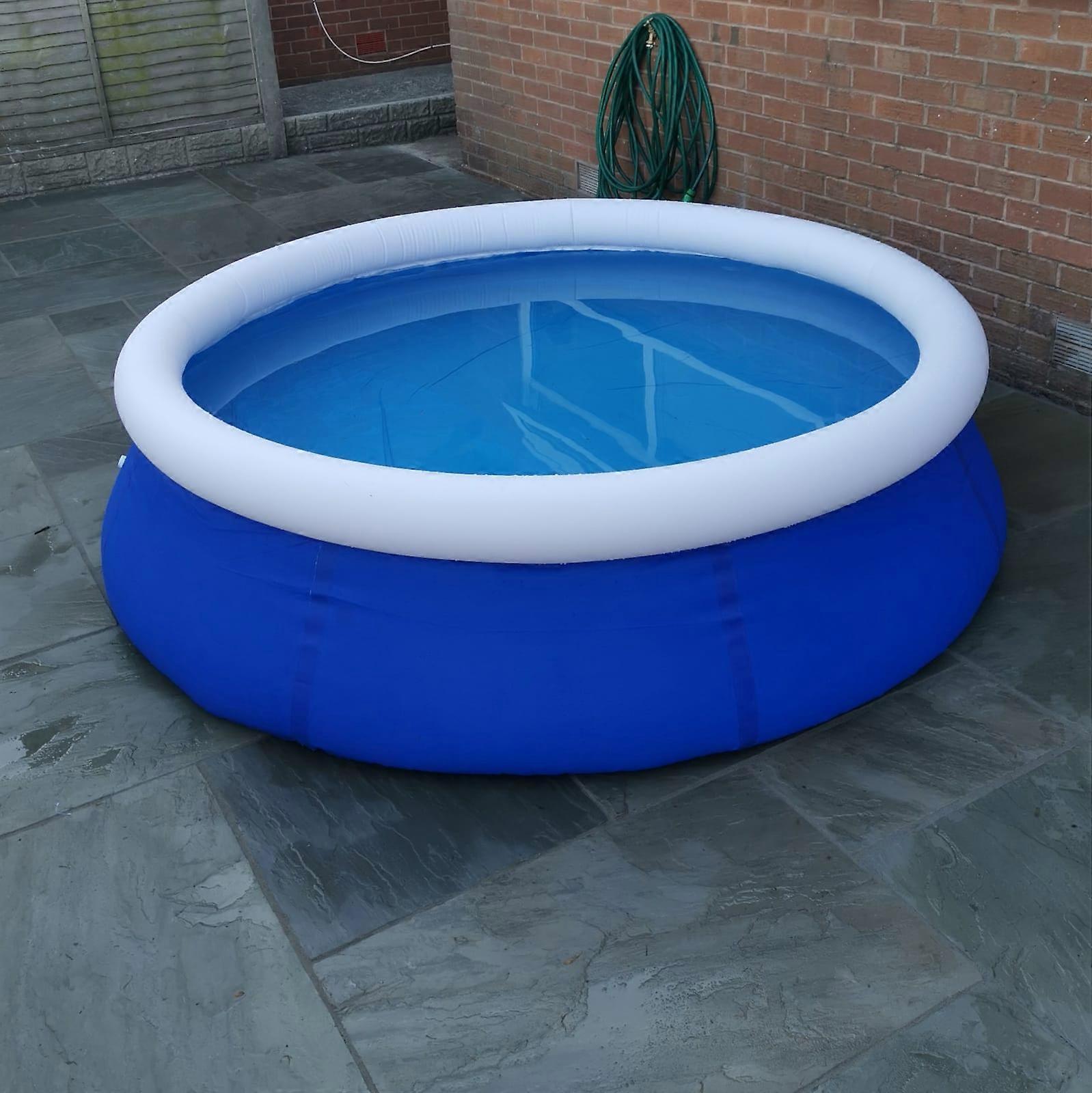 8Ft 2.4m Deep Quick Up Garden Family Paddling Pool