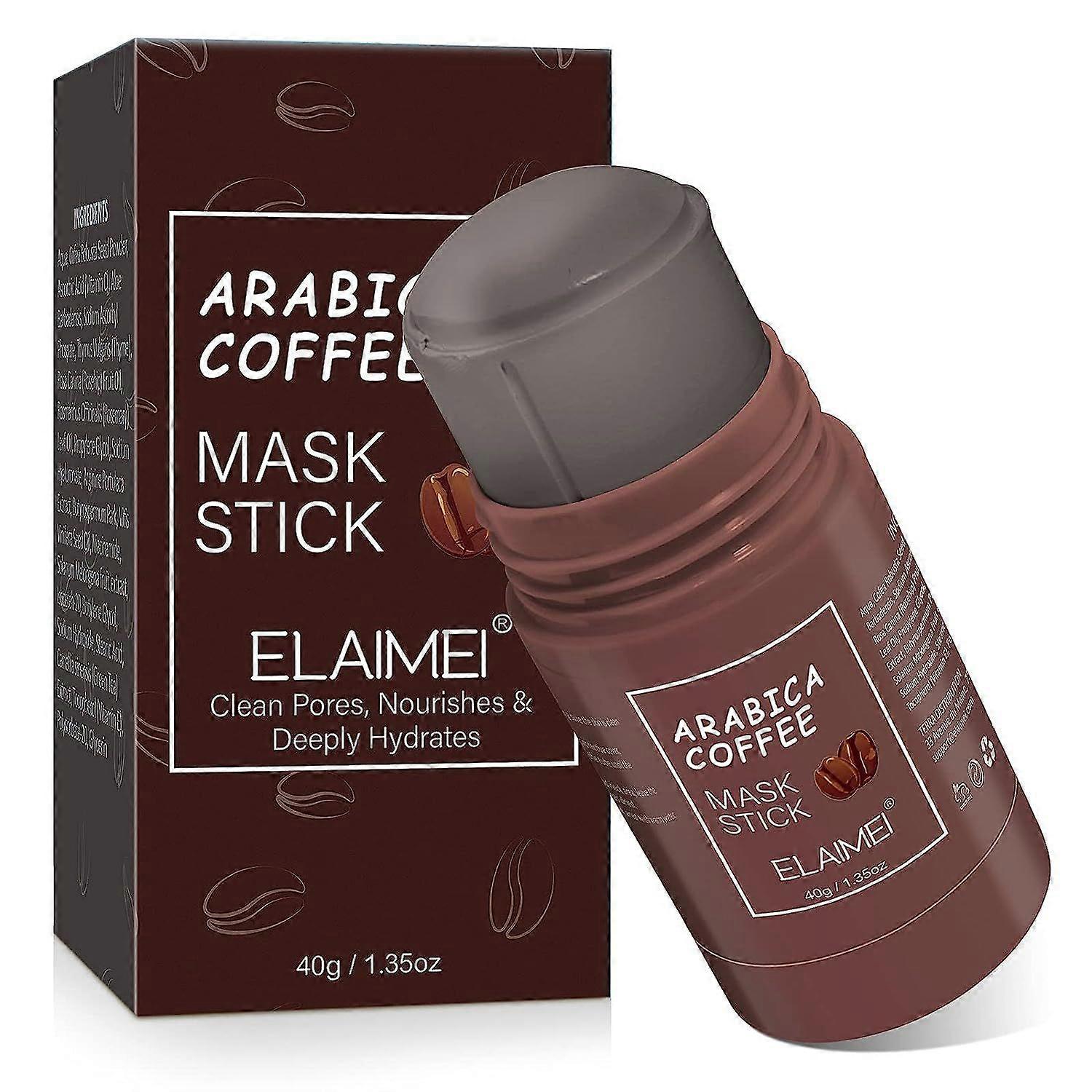 Coffee Solid Mask, Face Mask, Lubricating Mask, Charcoal Mask, Clay Stick, Stick Deep Cleansing Mask, Cleansing & Clean Pore Firm Mask, Reduces Pores