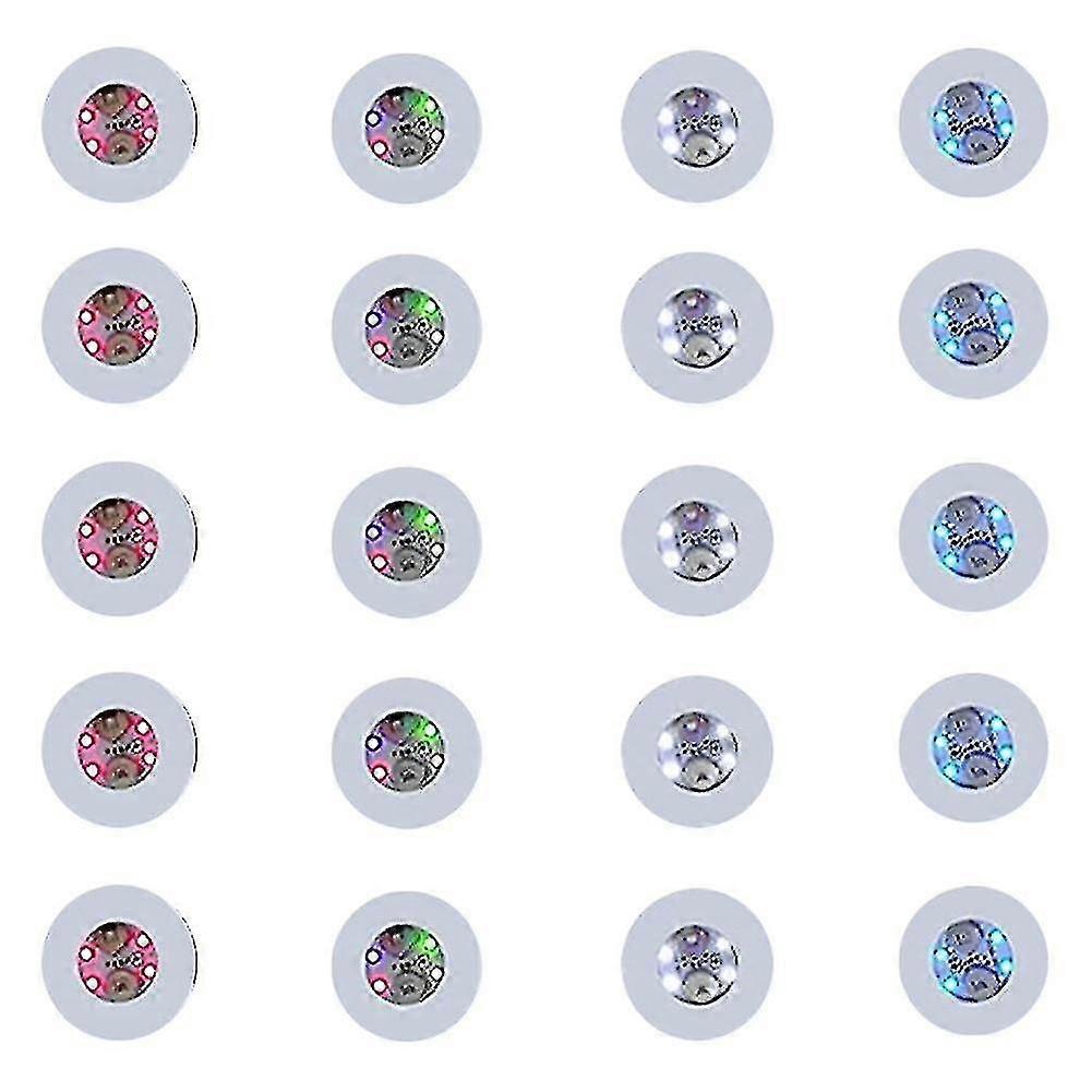 25 piezas Led Coaster Round Flash Cup Mat_Gift de G