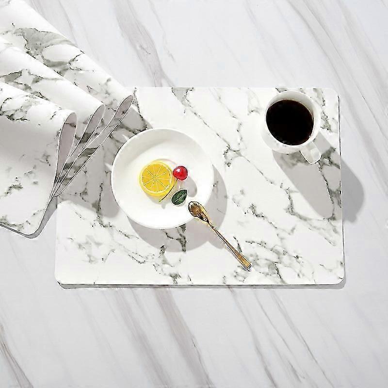 4pcs Marble Pattern Placemats Kitchen Dining Table Mats For Party Dining TableSize: 43*30CM