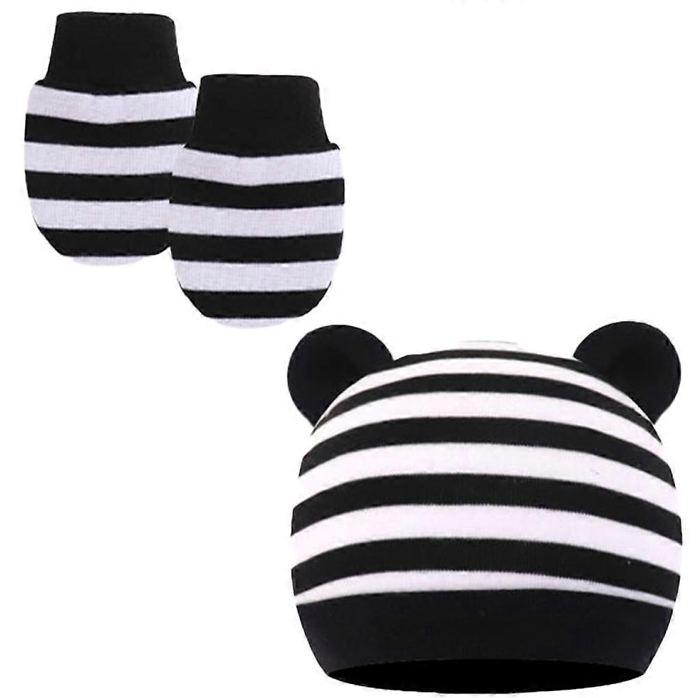 Baby Set, Scratch Mittens, Stylish Hat, Bear Ears