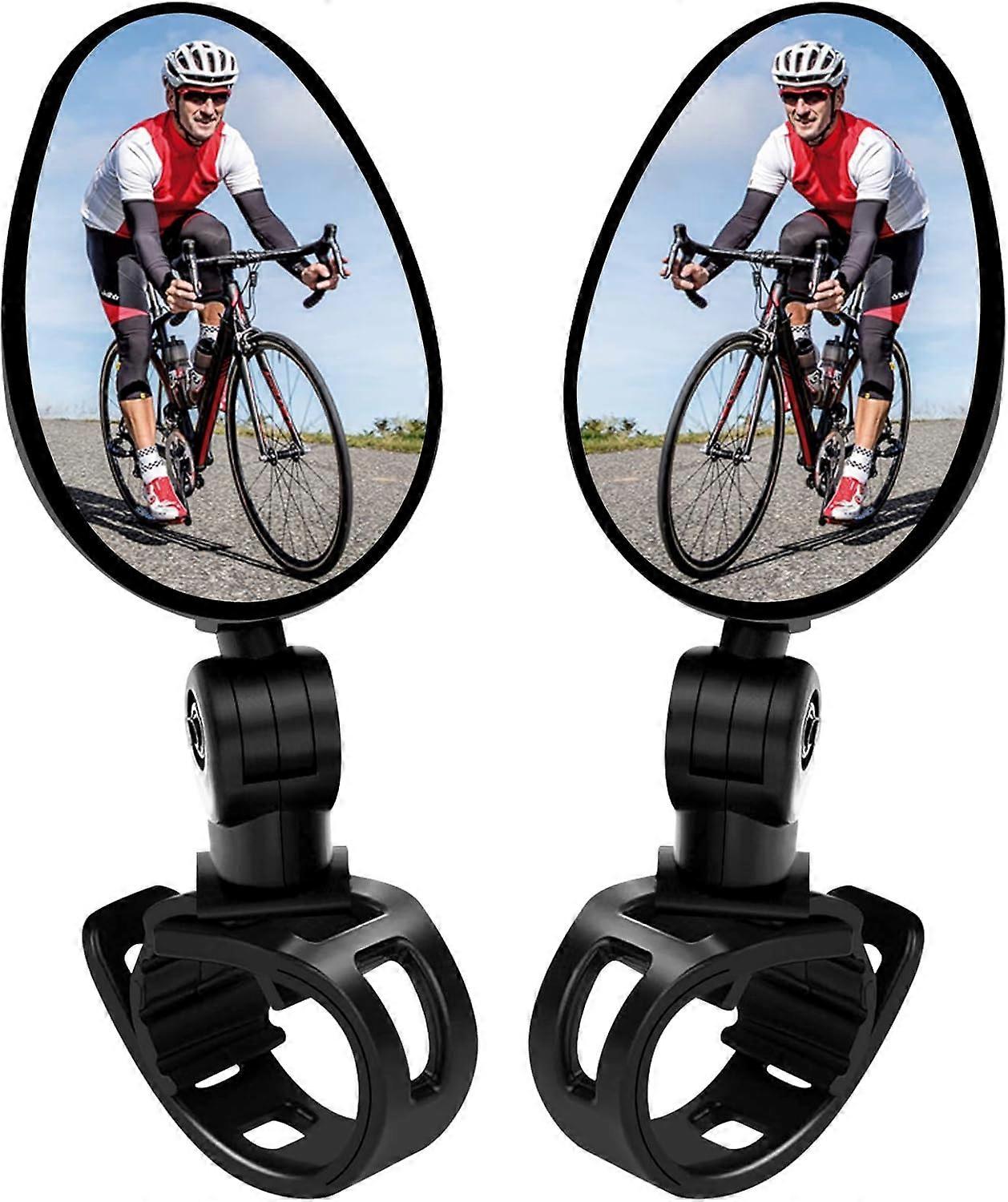 Bike Mirrors for Enhanced Cycling Safety: Universal Design, 360 Degree Rotatable with Adjustable Viewing Angle, Durable Construction for Long-Term