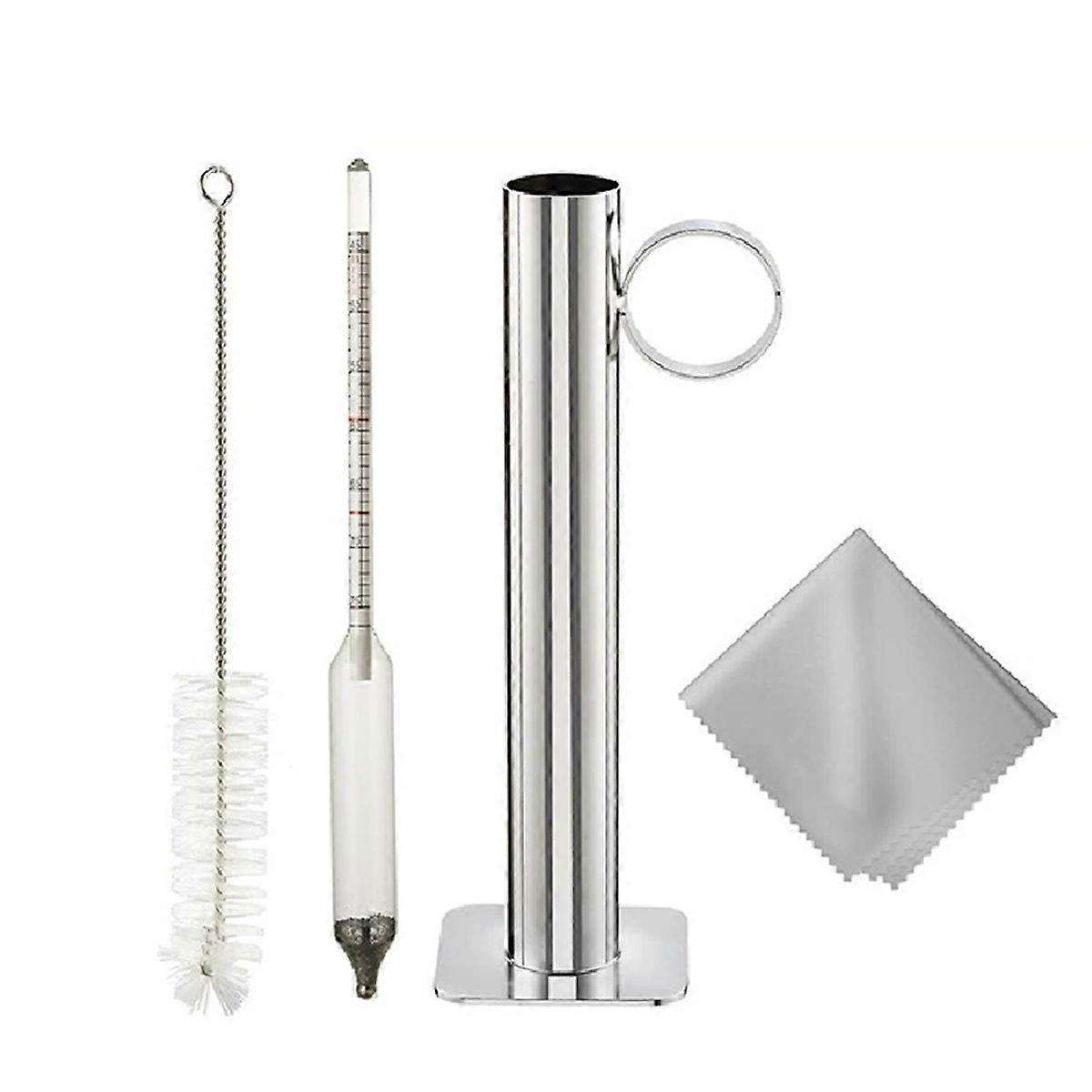 Hydrometer Test Cup Kit - Maple Syrup Density Kit, Baume and Scale, Stainless Steel Maple Syrup Kit