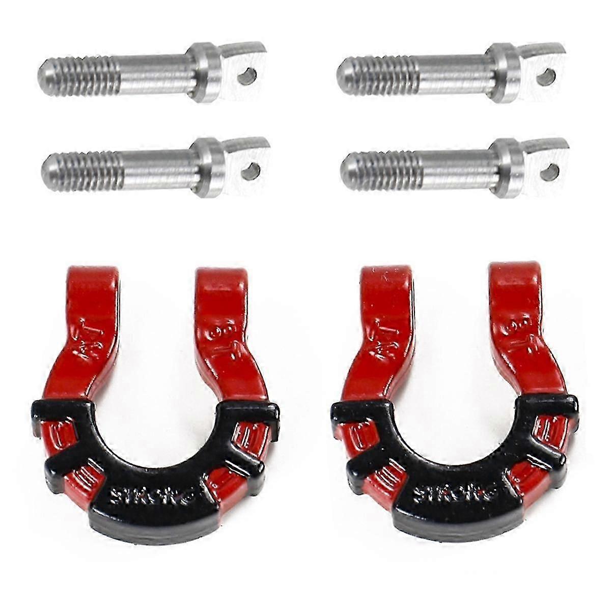 Red 1/81/10 Climbing Car Front Bumper U-Shaped Buckle Rescue Buckle, Simulated Two-Color U-Shaped B jn