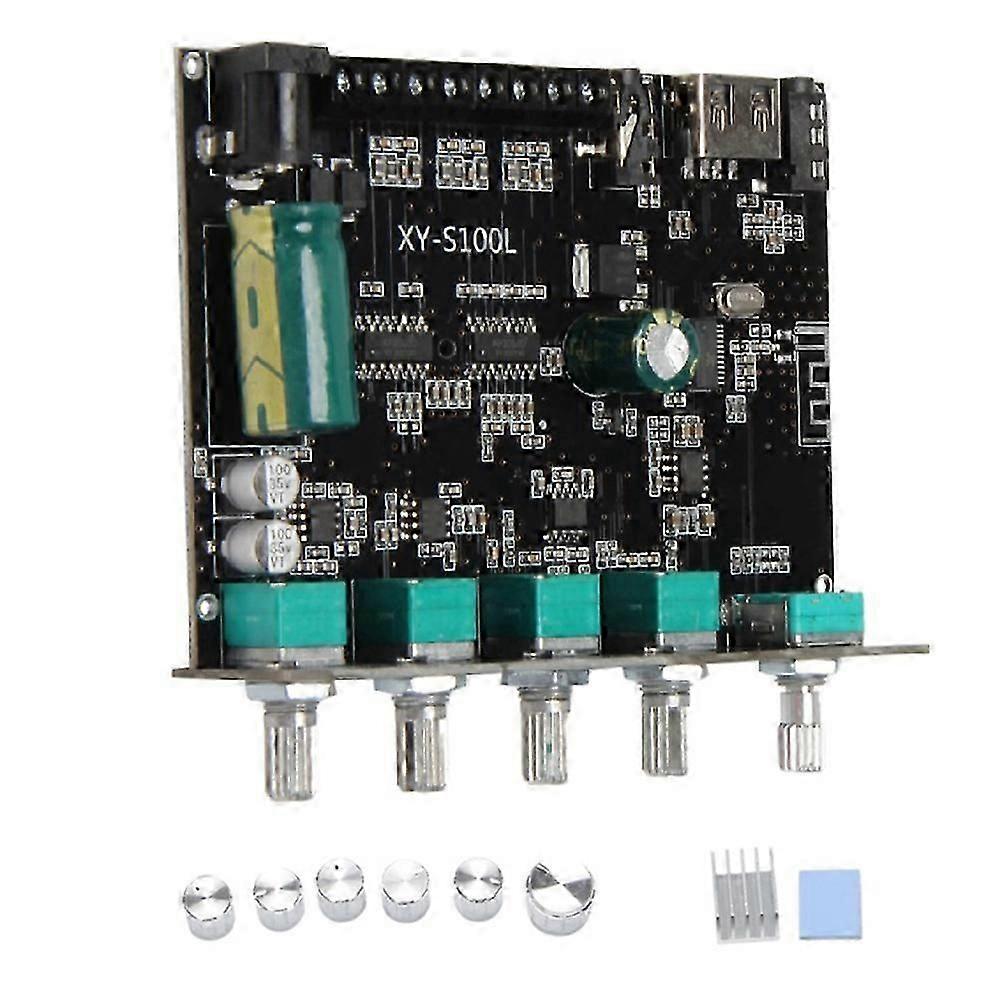 2X50W+100W Power Subwoofer Bluetooth Amplifier Board Sound Class D Home Theater Audio Stereo Equali