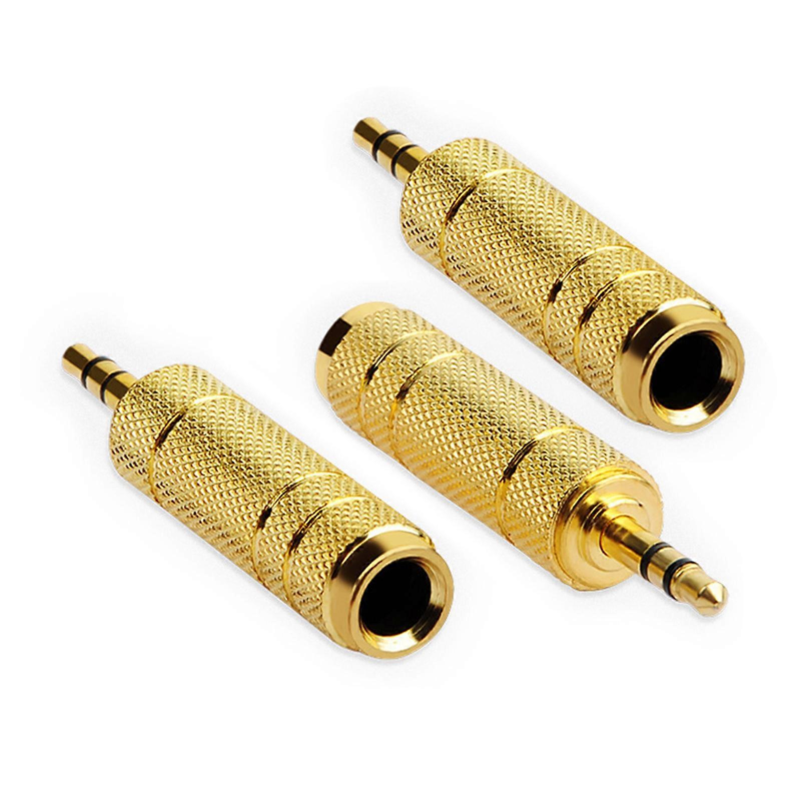 1pc/3pcs Stereo Audios Adapter 1/8 to 1/4 Audios Converters for Player Headphones and Musical Instrument Accessory