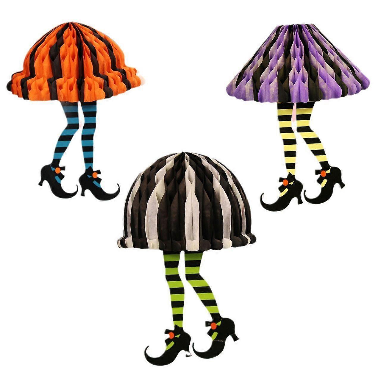 3ハロウィーンレストランの装飾用品紙ペンダントのセット