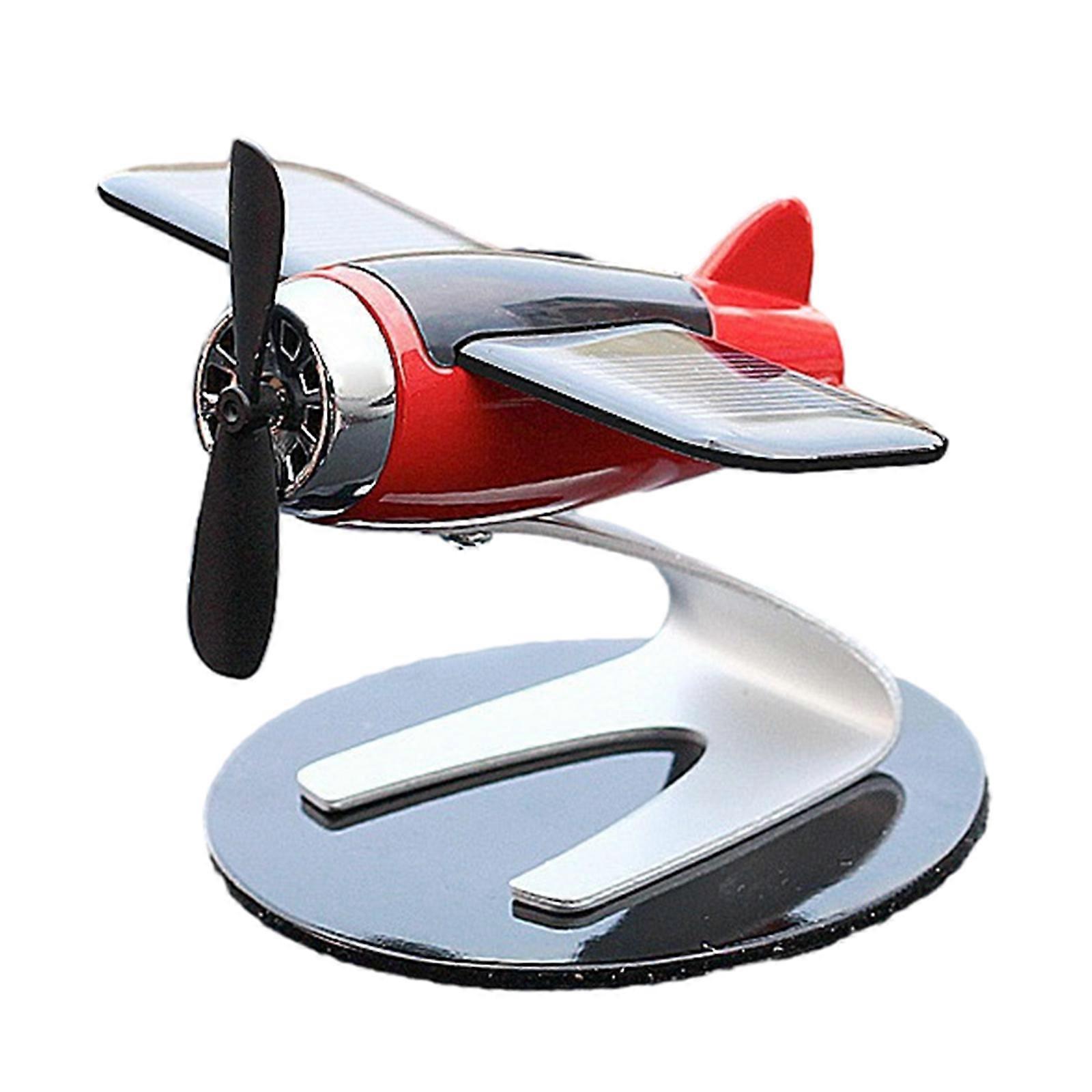Auto Interior Solar Energy Airplanes Model Aromatherapys Perfumes Diffuser Creative Ornament for Refreshing Atmosphere