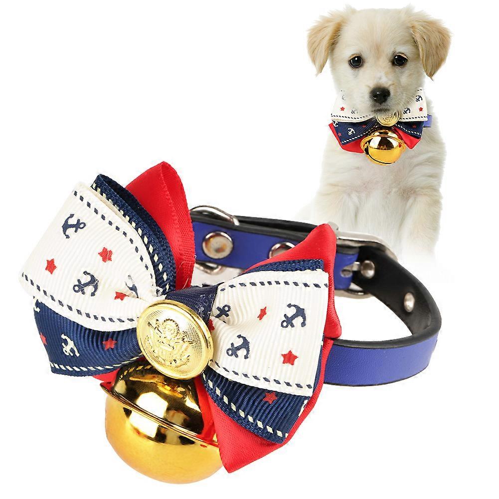 Adjustable Puppy Collar with Bowknot and Bell