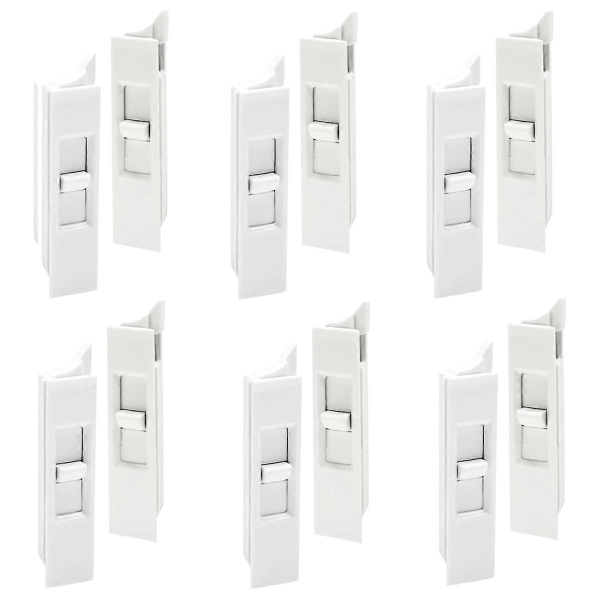 6Pairs Tilt Latch,Plastic Construction Window Tilt Latch Replacement