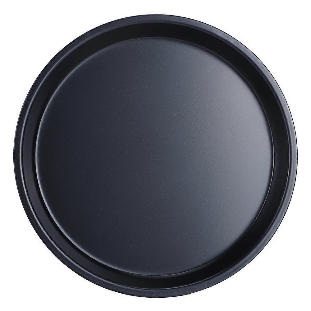 Easy Clean Up Pizza Pan, Thickened Carbon Steel Round Baking Sheet, Non-Stick Surface & Protective Lip For Safe Handling In Kitchen (7Inches)