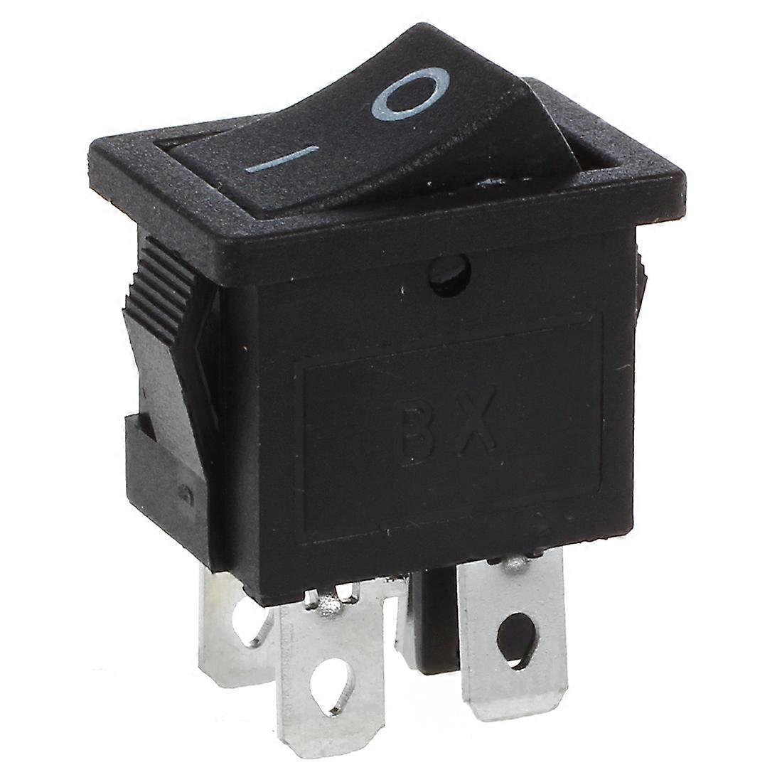Lot de 10 interrupteurs à bascule pour bateau, 4 broches, marche/arrêt, 2 positions, DPST, 10 A/125 V, 6 A/250 V CA