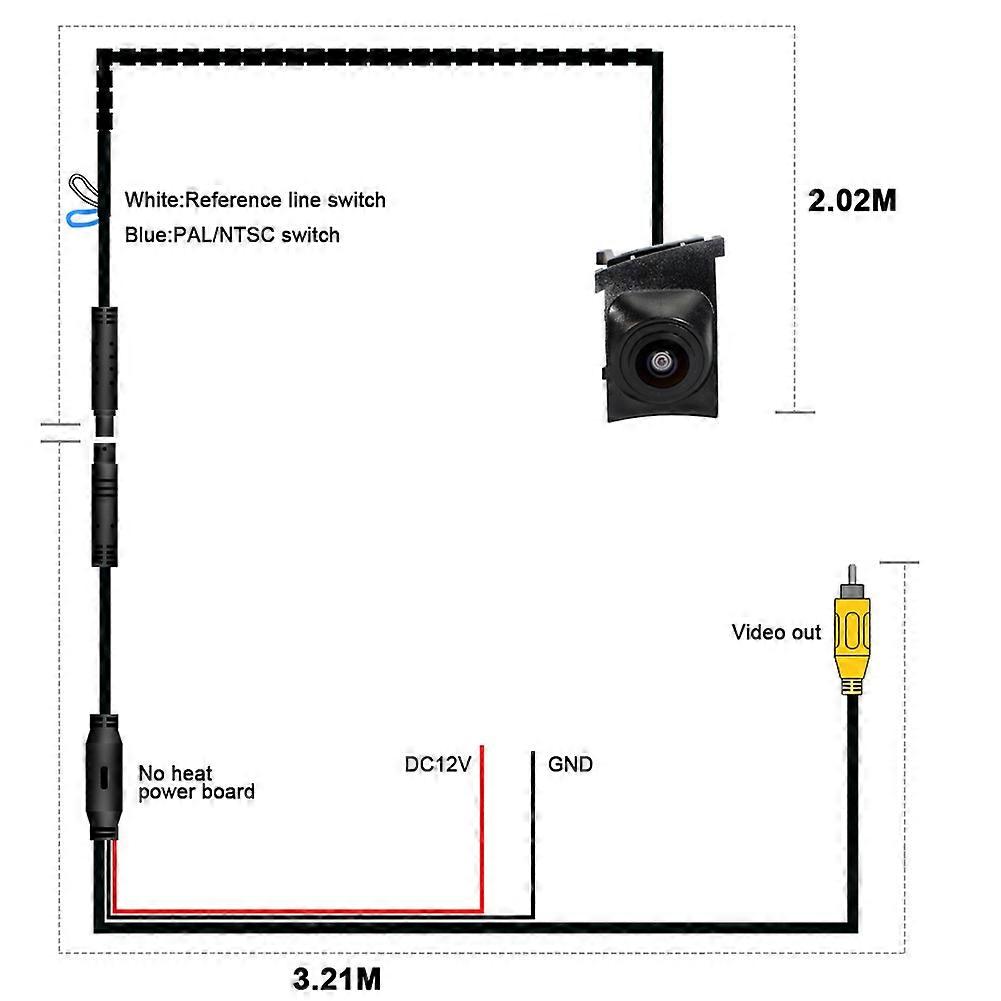 Car Front View Camera Night Vision Waterproof Camera for 3 Series