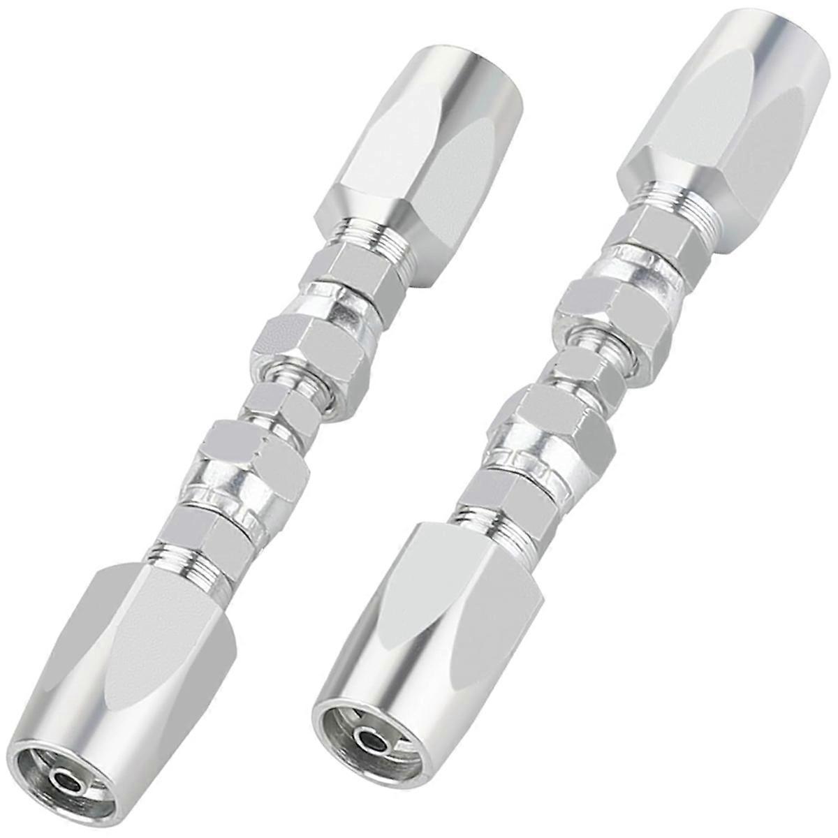 Kit de réparation de tuyaux hydrauliques réutilisables, 2 pièces, raccord de réparation hydraulique réutilisable à 2 fils 1/4 pouce