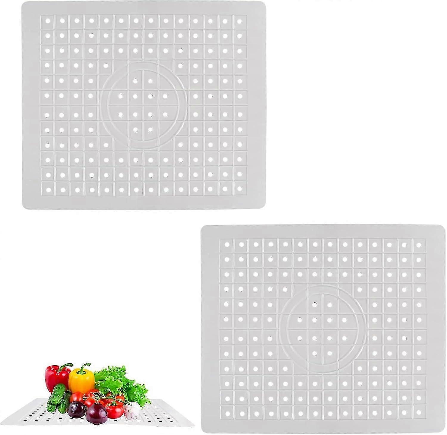 Pack Tapis d’évier en caoutchouc 12,4 » x 10,2 » Tapis d’évier Tapis d’évier Garde contre les éclaboussures