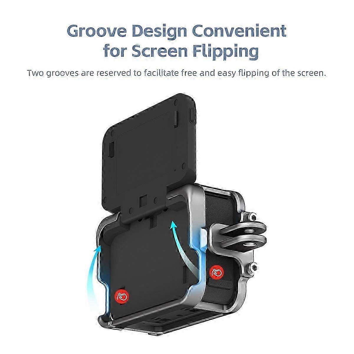 Aluminium Alloy Frame Case for Insta 360 Pro for Vertically Dual Cold Shoe Protective Shell