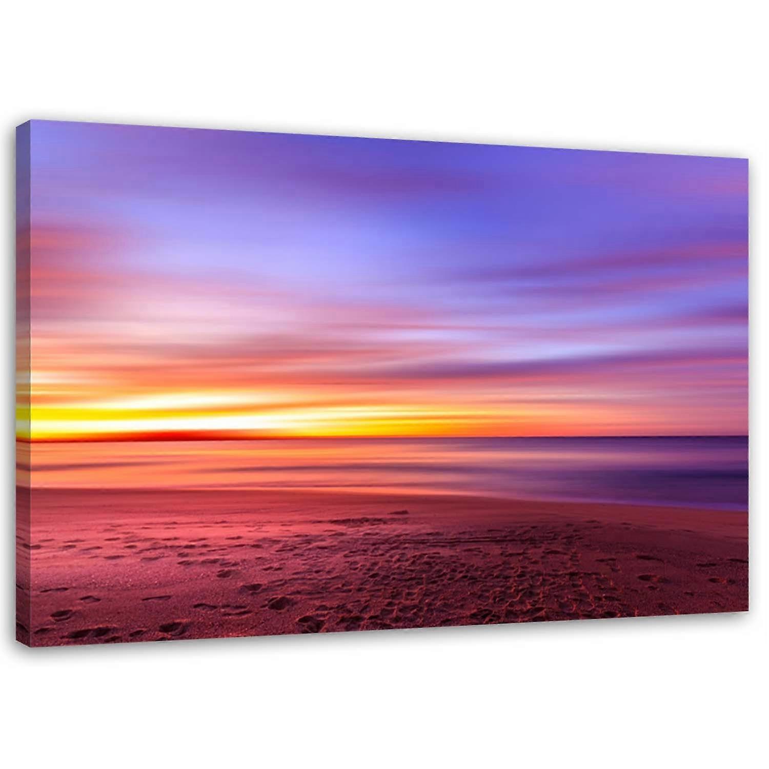 Lienzo, Atardecer cielo violeta - 90x60