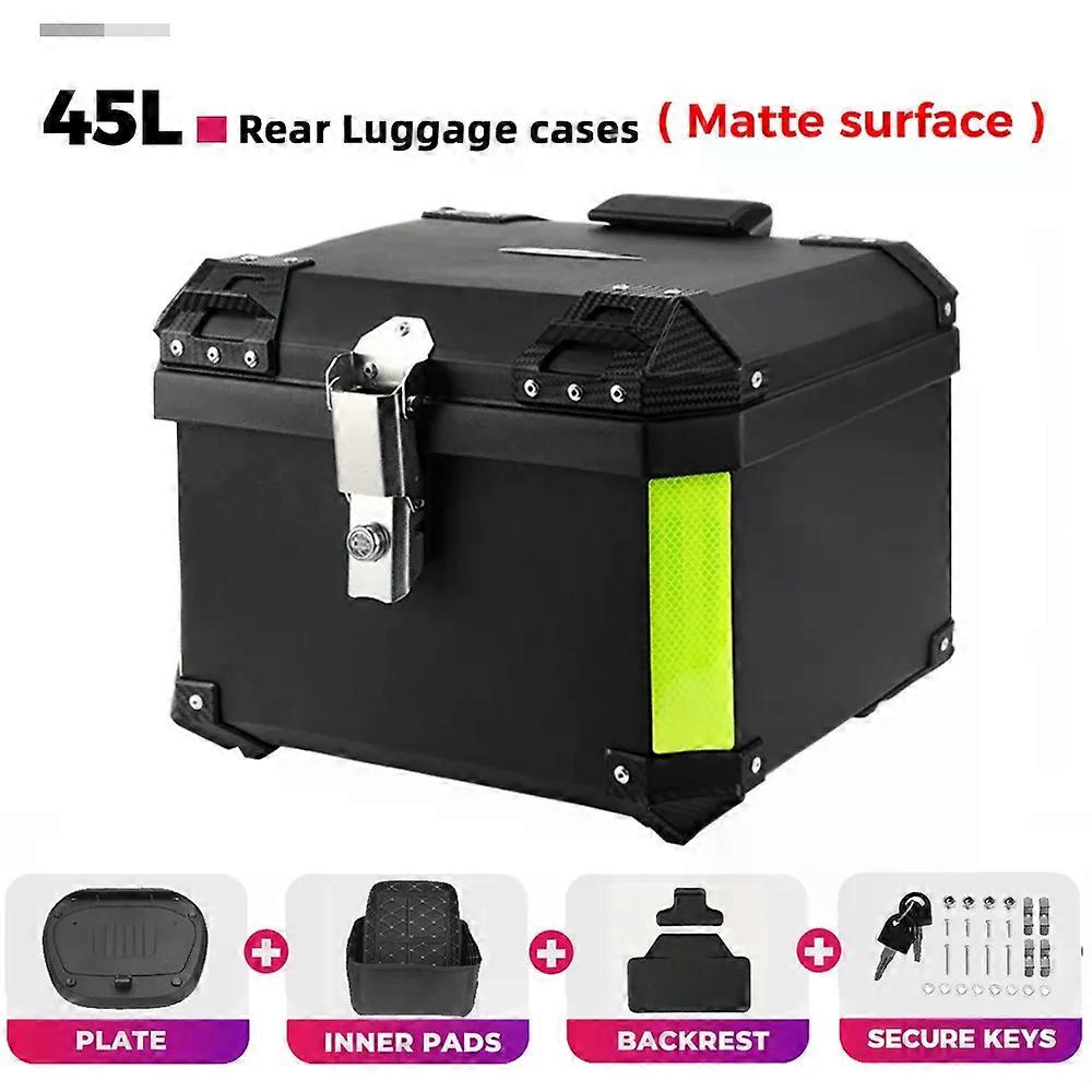 45L Motorcycle Helmet Box Universal Top Tail Rear Luggage Storage Tool Cases Lock compatible for R1200GS R1250GS R1200GS 1200 GS LC ADV
