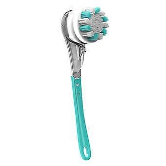 Electric Body Brush with Attachments Rechargeable Back Brushes IPX7 Long Handle Exfoliating Spin Scrubber for Shower Bathing Cleansing Wash Deep