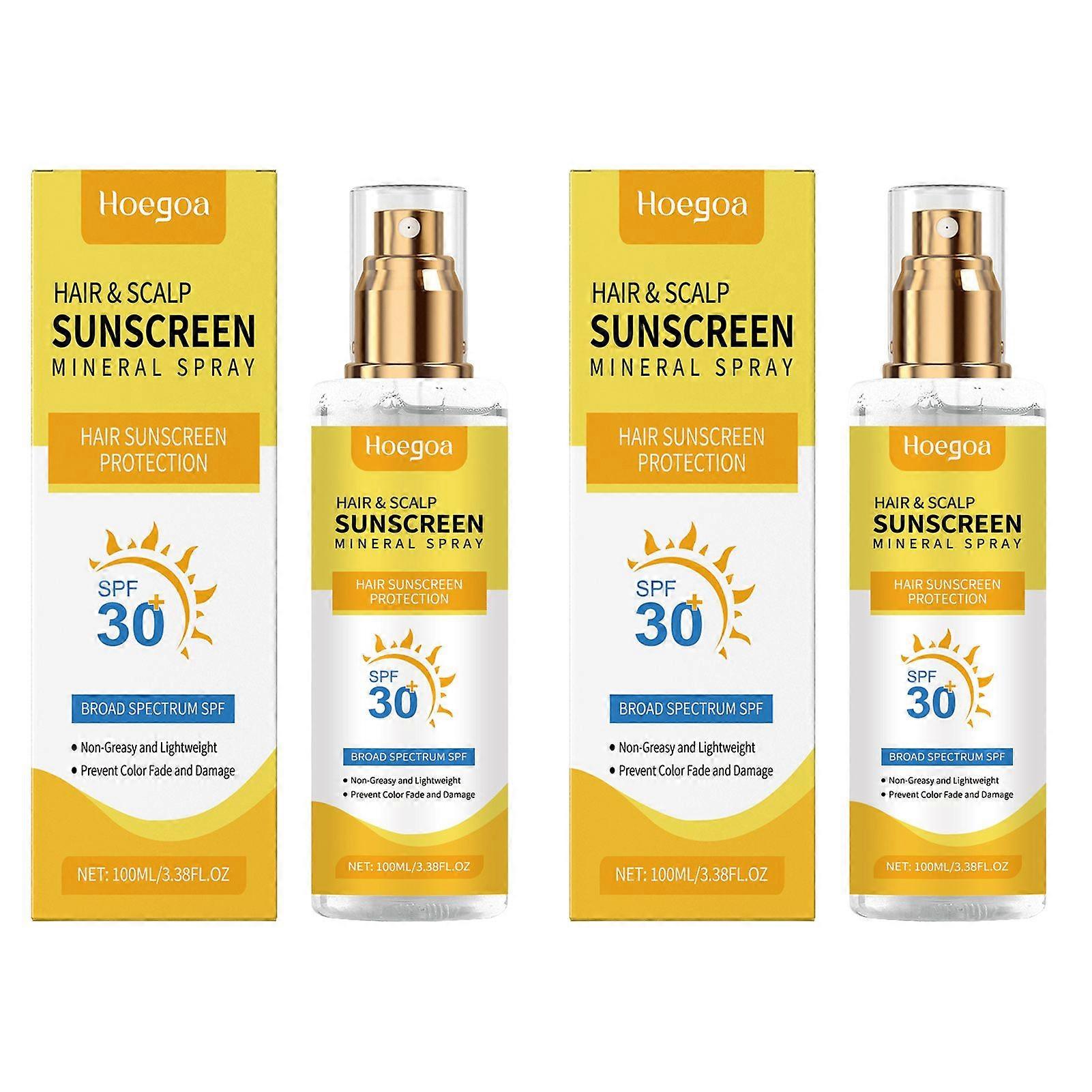 Premium SPF 30 Hair Sunscreen Spray Broad Spectrum UV Protection Scalp &; Hair Sunscreen Spray, Αποτρέπει το ξεθώριασμα και την ξηρότητα του χρώματος