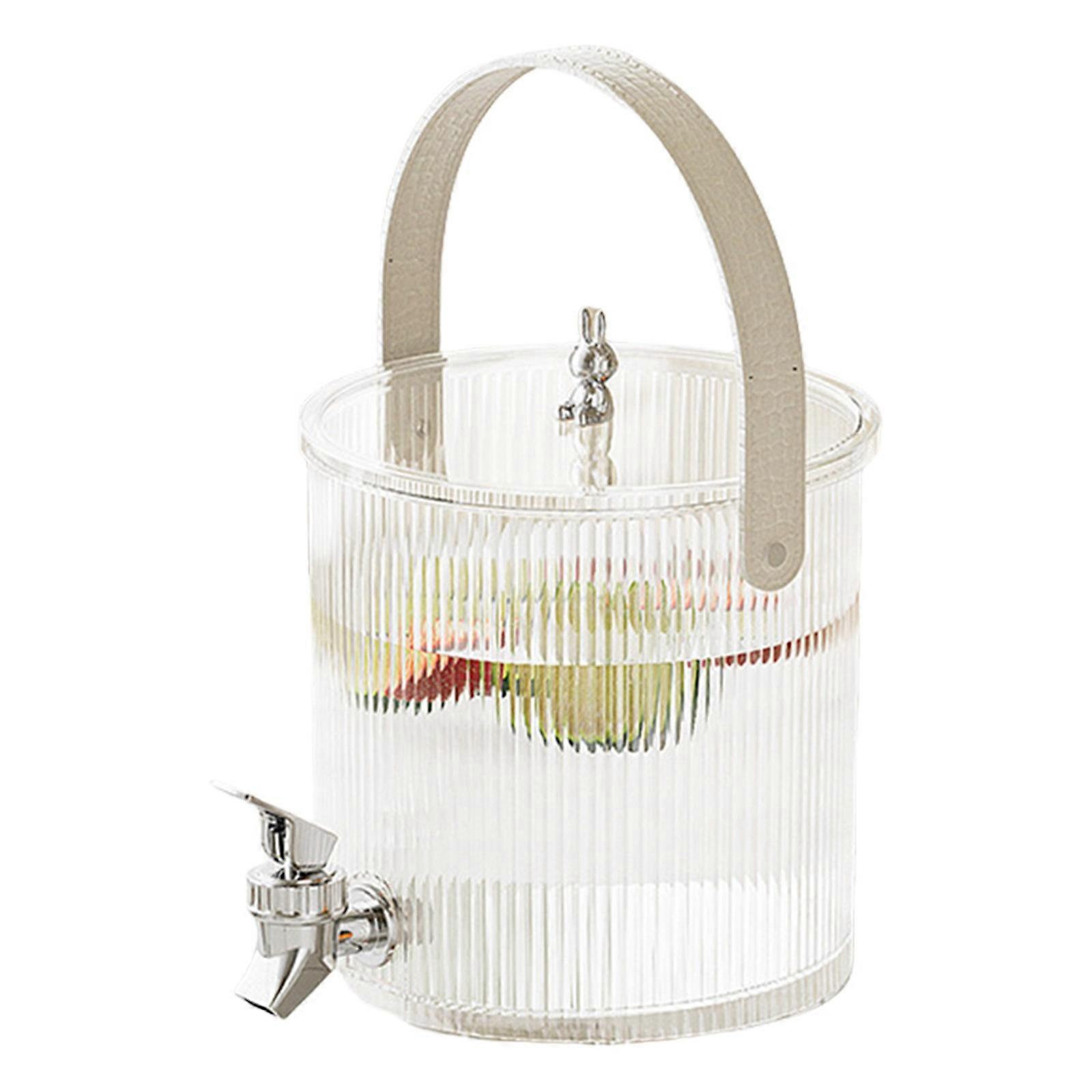 Cold Brew Pitcher With Tap Large Capacity Beverage Dispenser Elegant Drink Dispenser With Faucet Water Pitcher For Refrigerator PUW0646