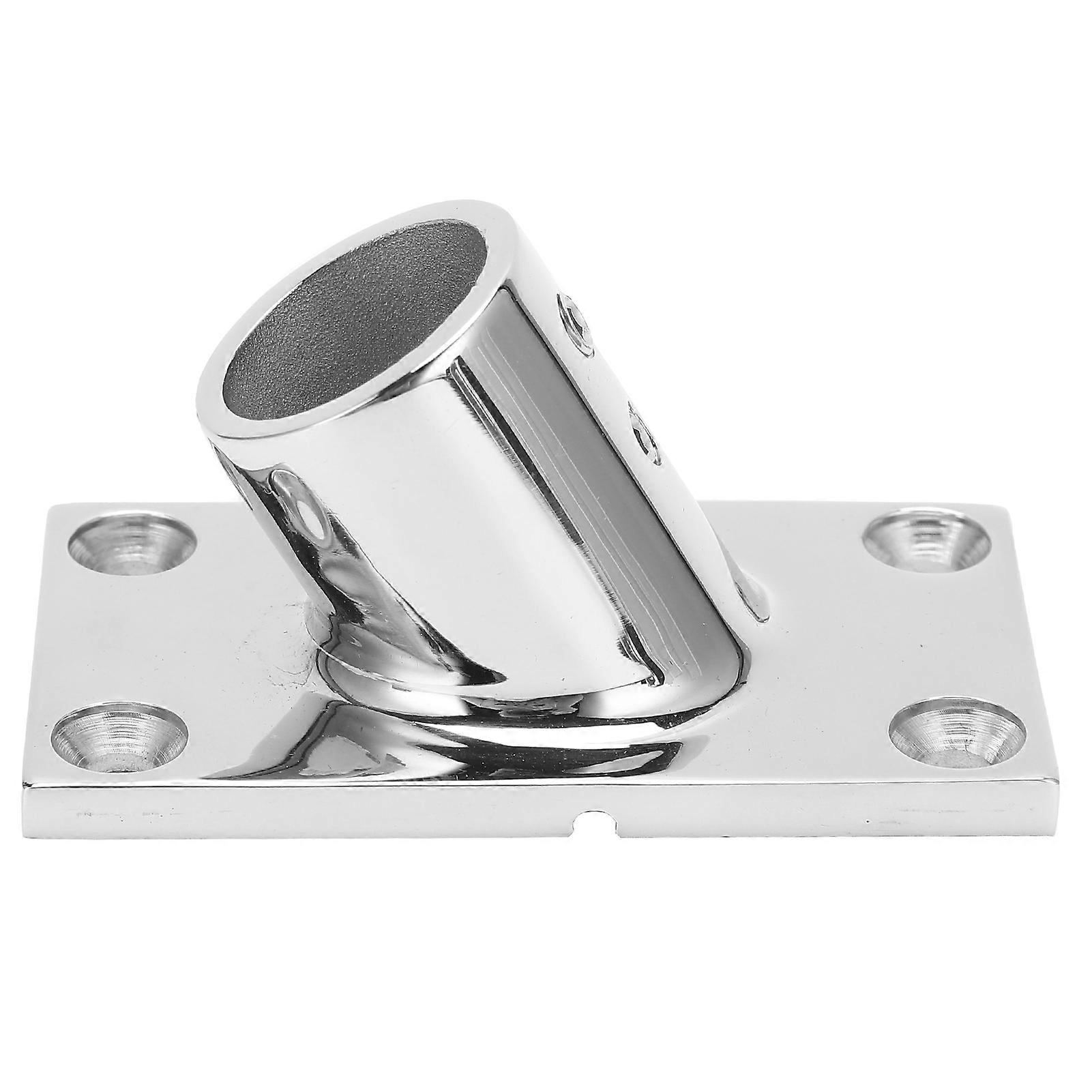 Boat Handrail Base Fitting Stainless Steel 60 Degree Rectangular Boat Hand Rail Fitting
