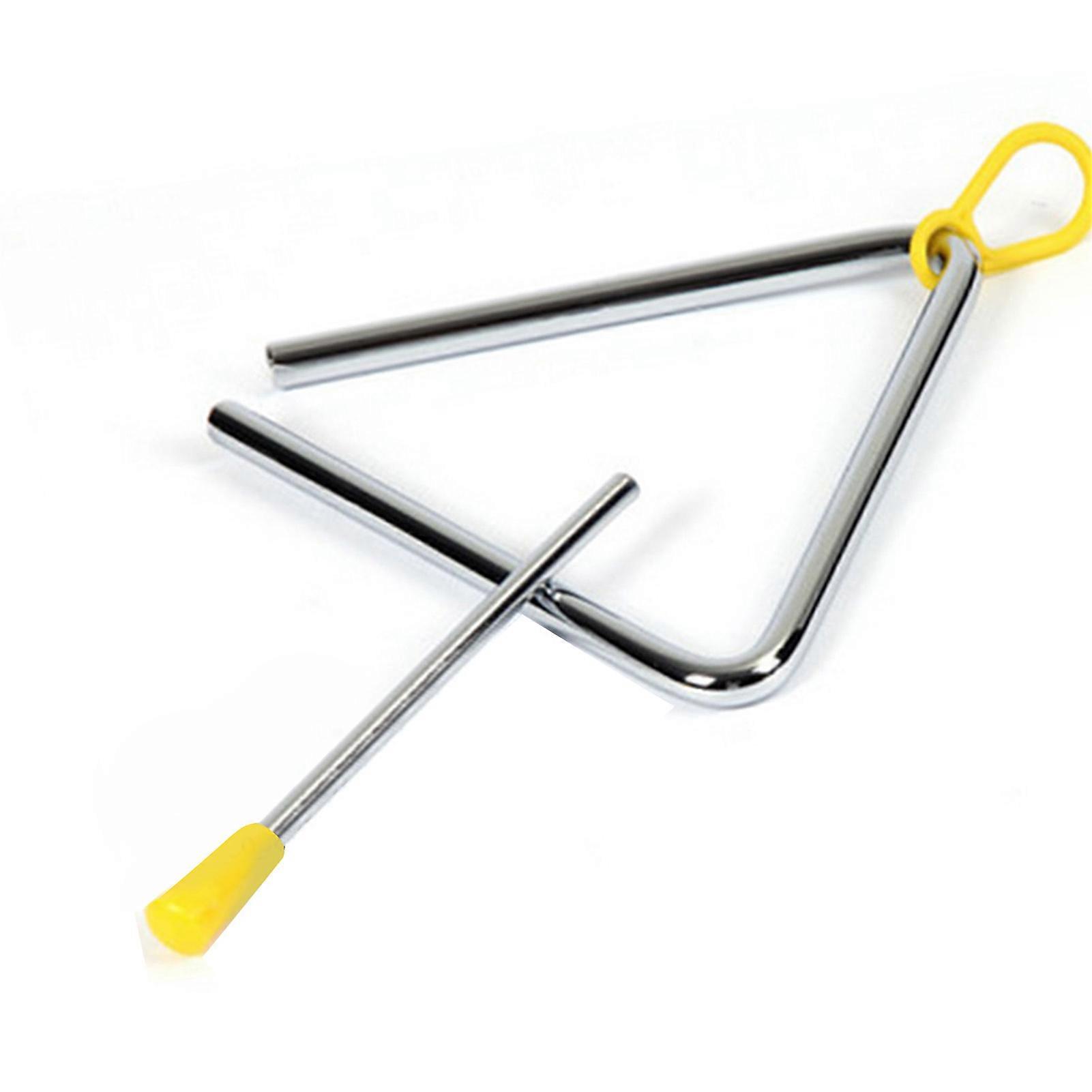 Triângulo de Ritmo de Percussão de Mão 4 Polegadas Metal Kids Instrument
