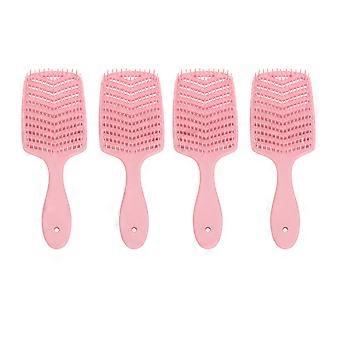 4pcs belüftete Entwirrungs-Haarbürste V-Form Manage Tangle Speed Dry Hair Bürste mit ergonomischem Griff für Frauen Zuhause