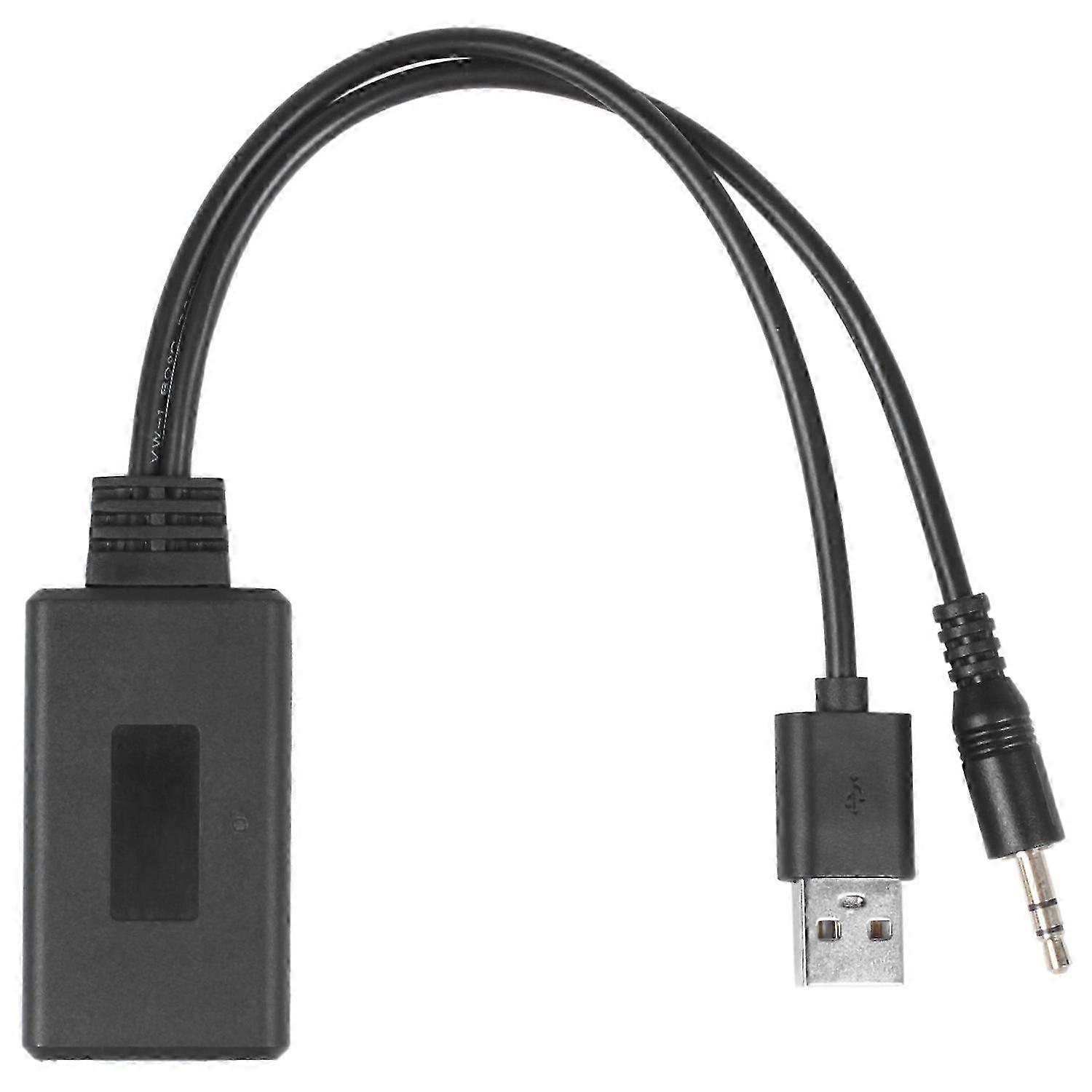 Car Wireless Bluetooth Module Music Adapter Auxiliary Receiver Aux Audio Usb 3.5Mm Socket compatible with E90 E