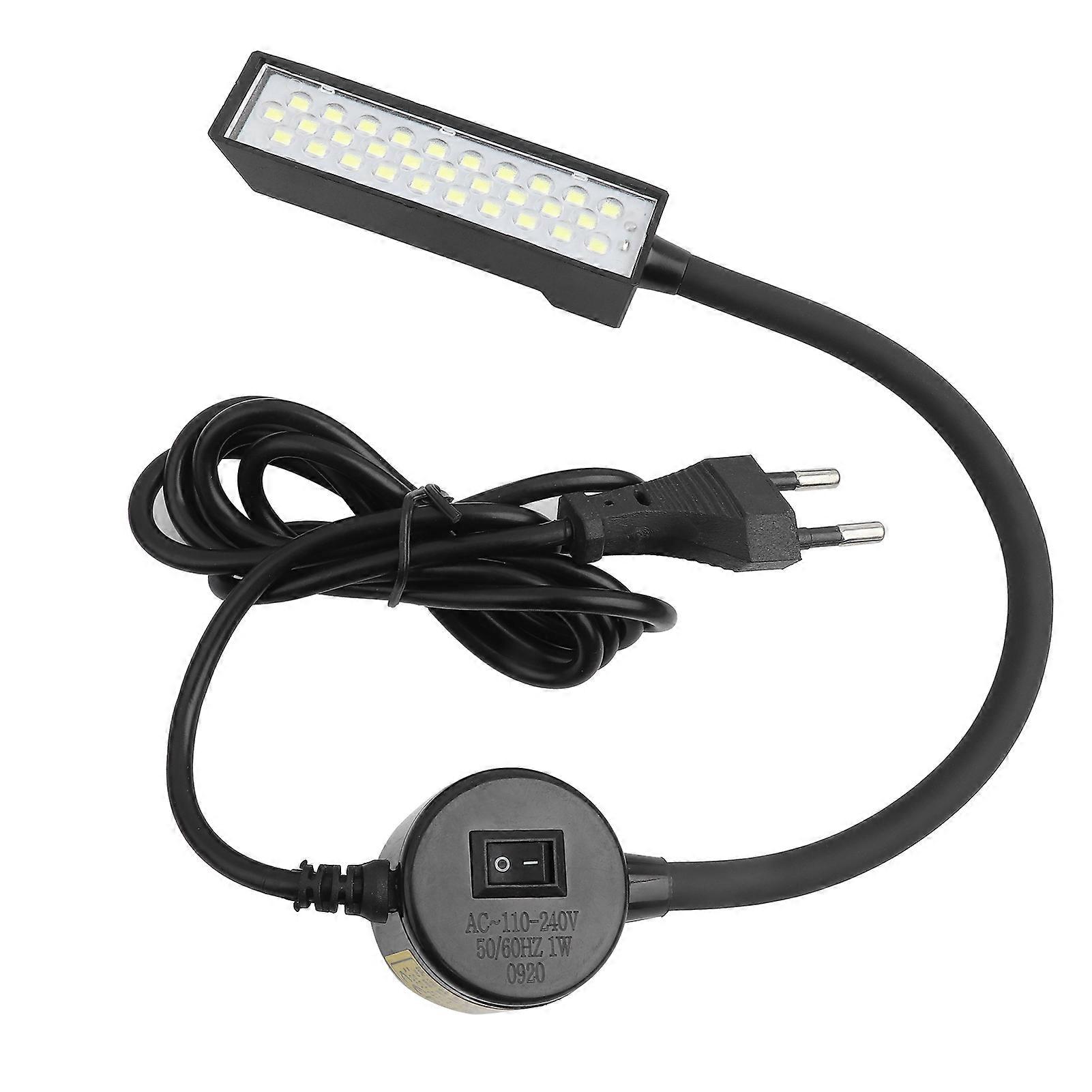 1pc 30 LED Light Lamp Magnetic Base Switch for Sewing Machine Working Light (EU Plug 110‑240V)