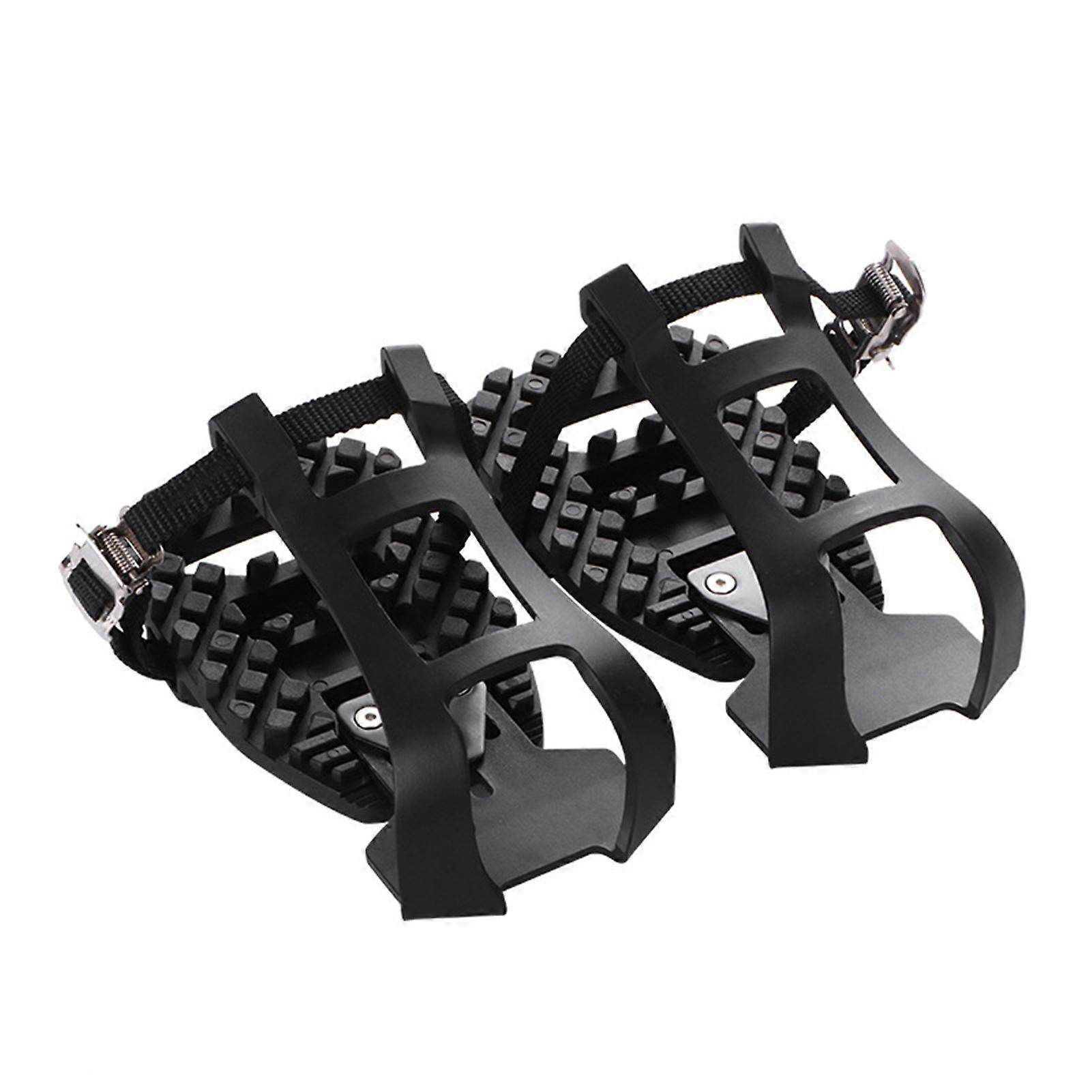 Pedal Adapter Compatible with Peloton Bike Adjustable Bicycle Toe Cages