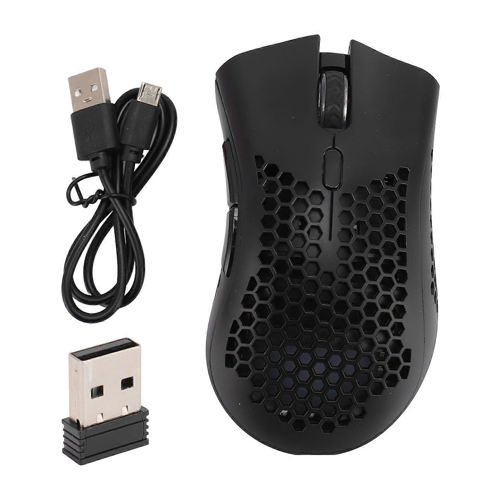 Gaming RGB Light 3 DPI Adjustment 6 Programmed Buttons Computer 2.4G Wireless Mouse for Laptop PC