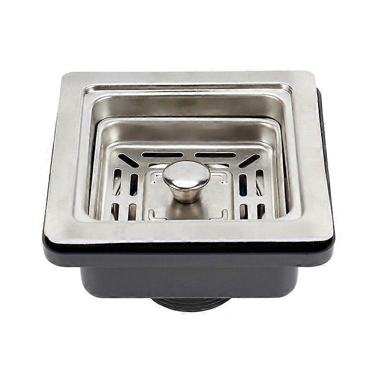 5.6cmSquare Stainless Steel Dish Drainer for Kitchen Home Sink Anti-Clog Mesh Plug