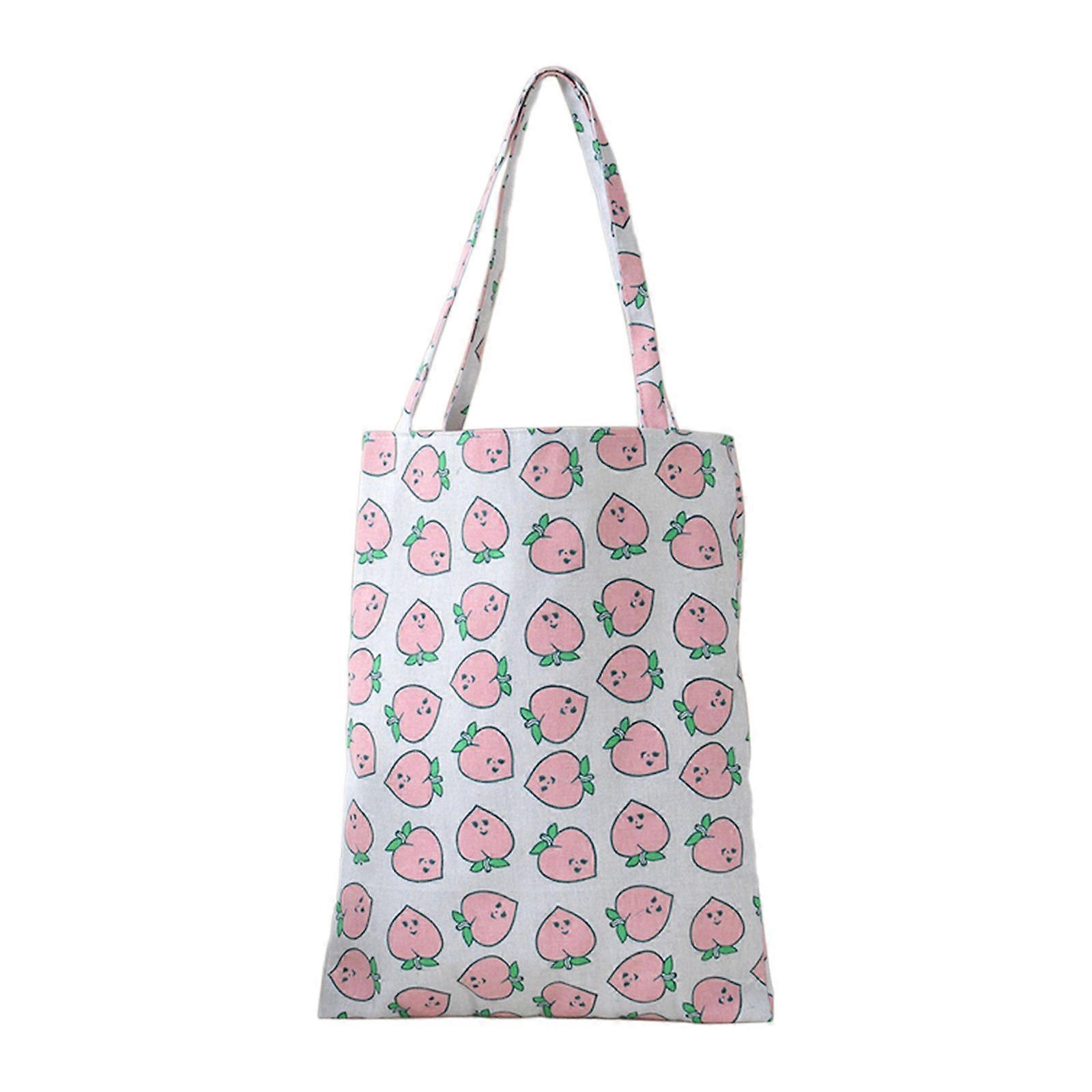 Chic Cute Cartoon Pattern Extra Large Canvas Tote Bag for Gym Beach Travel Reusable Grocery