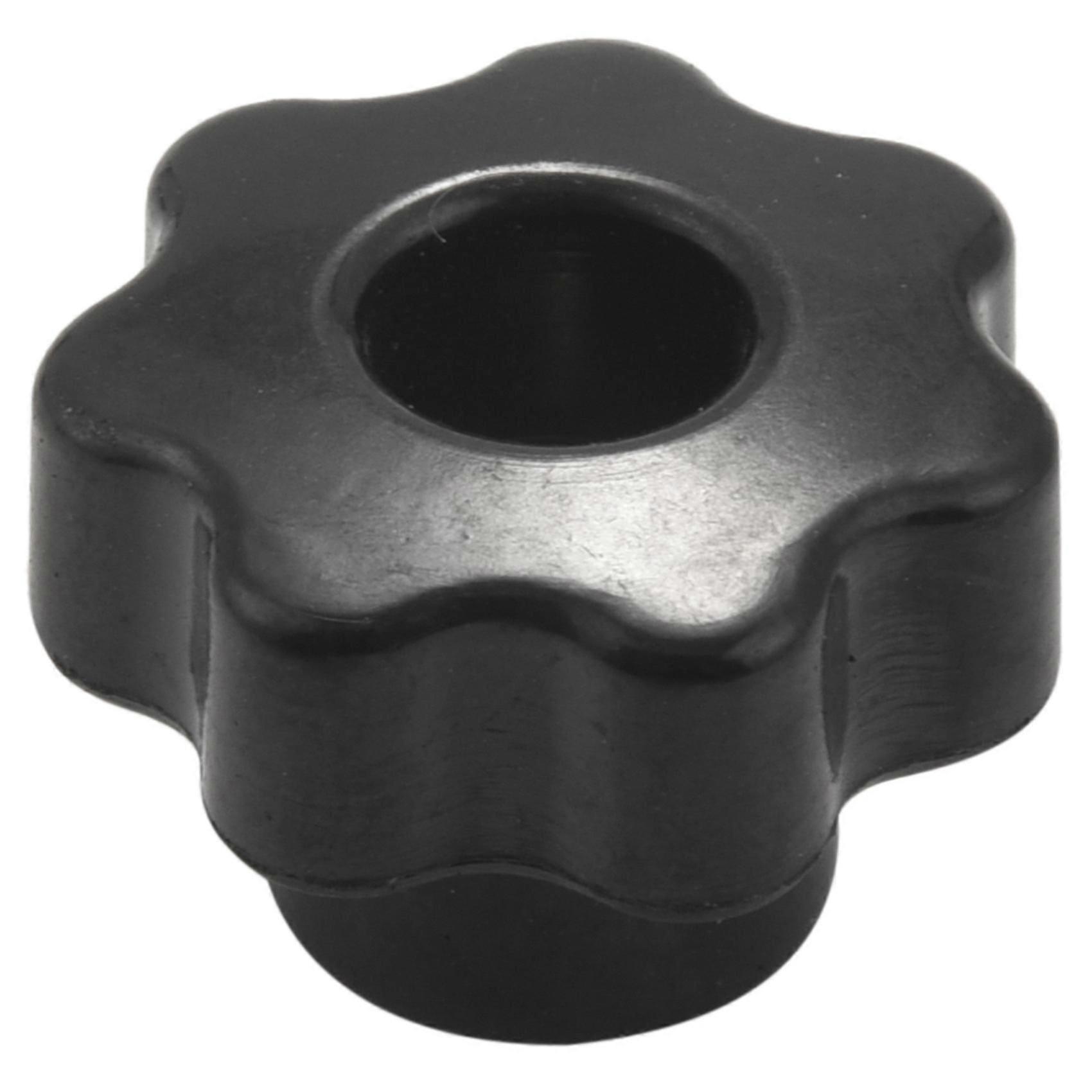 10 STÜCKE M6 Innengewinde Knopfschraube Kunststoff Sternkopf Klemmknopf Schwarz M6 x 25
