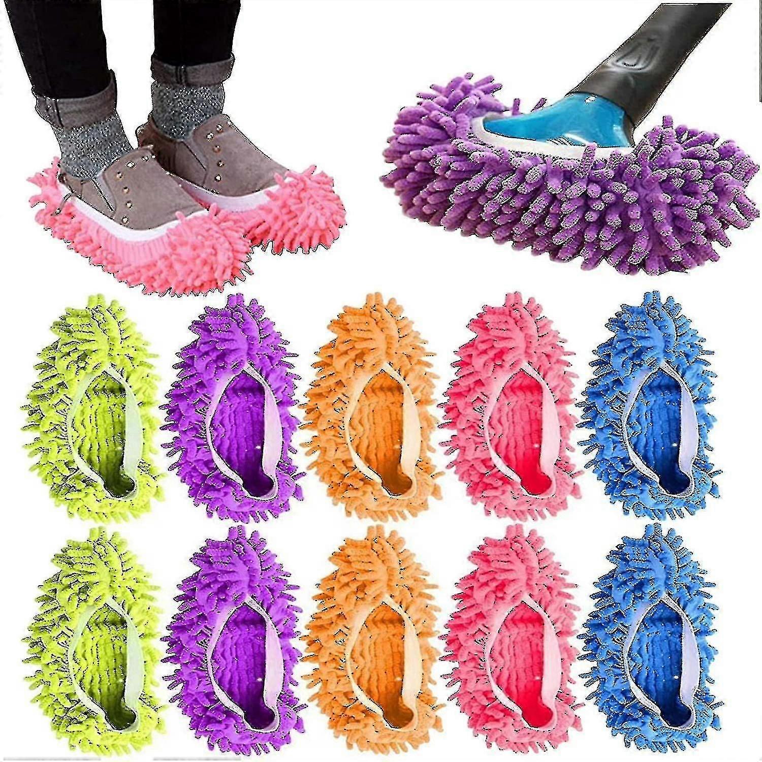 10 Pack Mop Slippers Sweeper Bath Kit