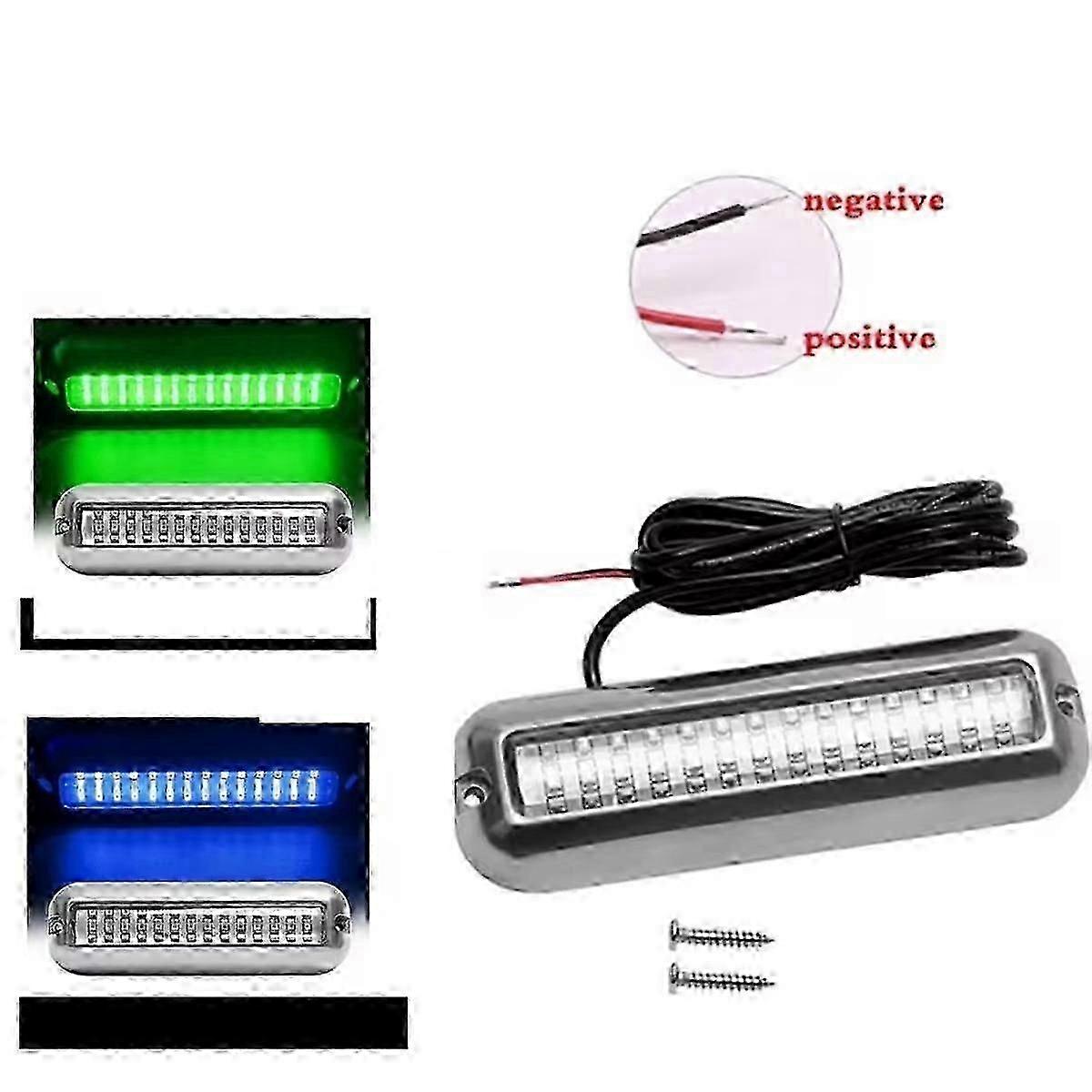 2 יחידות 42led יאכטה מתחת למים אור נירוסטה מנורת סירה ימית מנורה מתחת למים ip68 עמיד למים