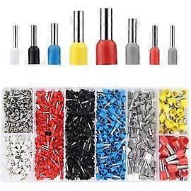Wiring Tip, Shoes Set, Set of 1200 Cable Tips Set of Insulated Sockets 0.510 mm2 for DIY Cable, etc.(1200 pods)
