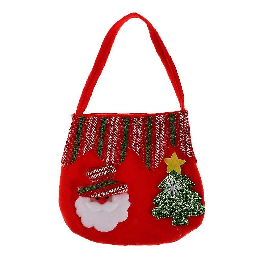 Tecido Presente de Natal bolsos doces Tote Saco de Bolsa