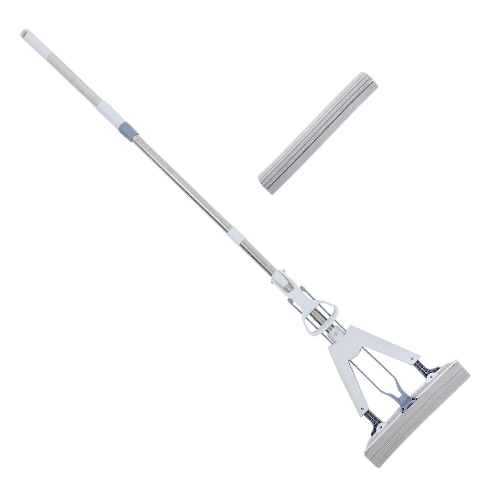 Super Absorbent Sponge Mop for Home Dual Mop for Tile Long Handle No Washing