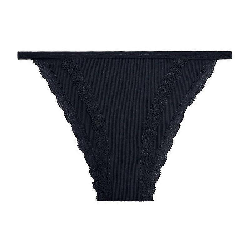 Womens Cotton Panties Low Waist Lace Briefs Comfortable Underwear
