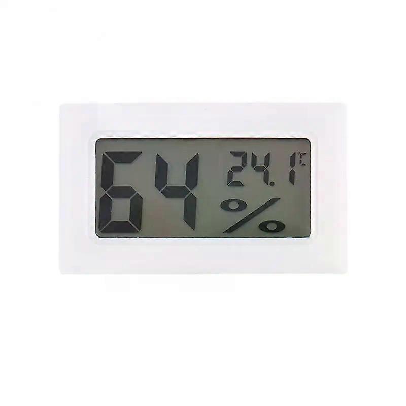 1 stk mini digital lcd innendørs praktisk temperatursensor med 2 batterier fuktighetstermometer hygrometermåler displayverktøy