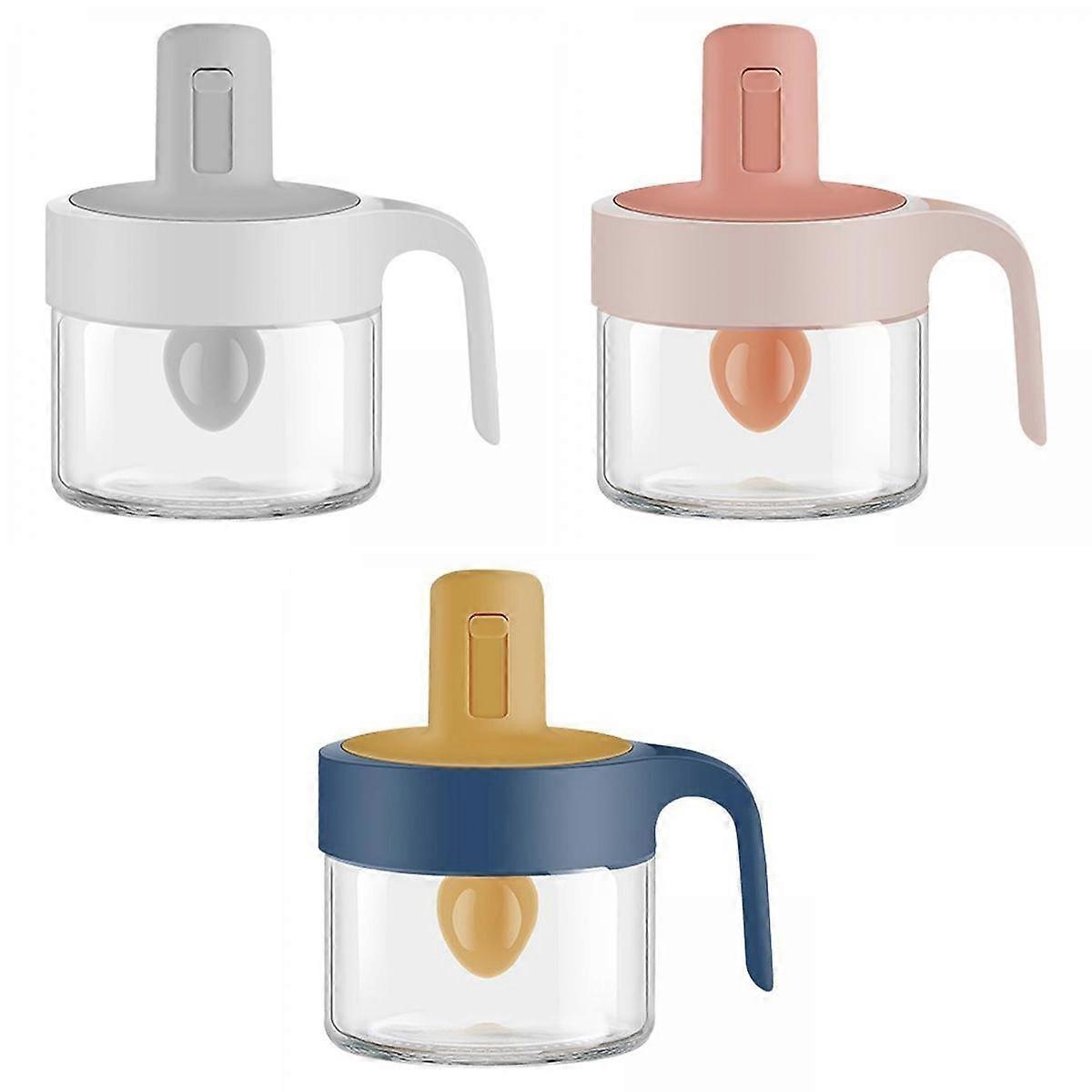 3pcs Kitchen Seasoning Tin Storage Container for Spice