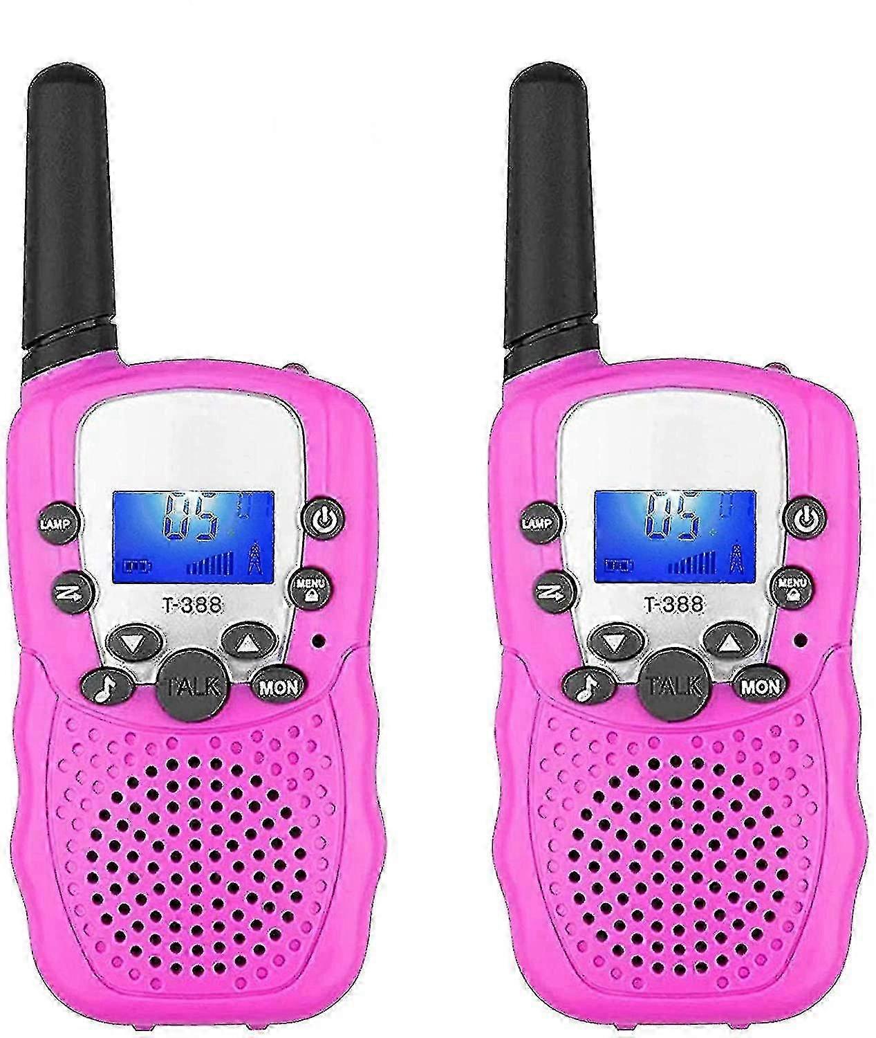 2 حزمة ووكي توكي للأطفال 3 كم طويلة المدى الأطفال ووكي توكي المحمولة راديو طفل لعبة, لمسافات طويلة 22 قنوات مع مصباح يدوي في الهواء الطلق التخييم